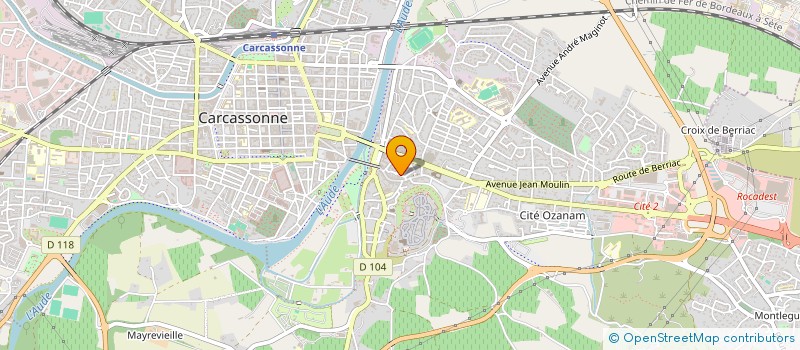 localisation de l'entreprise SCI ODON à CARCASSONNE