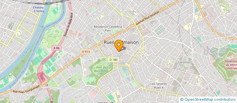 localisation de l'entreprise SCI ODONTAGRA à RUEIL-MALMAISON