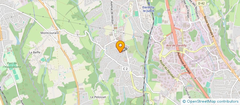 localisation de l'entreprise SCI ODONTE  DARDILLY