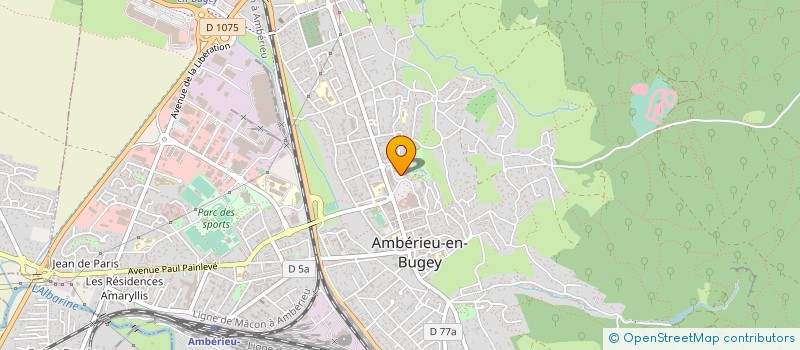 localisation de l'entreprise SCI ODONTEC  AMBERIEU-EN-BUGEY