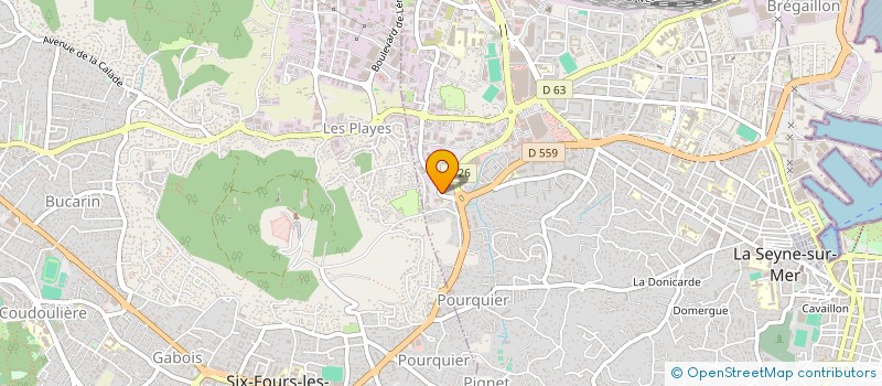 localisation de l'entreprise SCI ODONTOLIS à LA SEYNE-SUR-MER