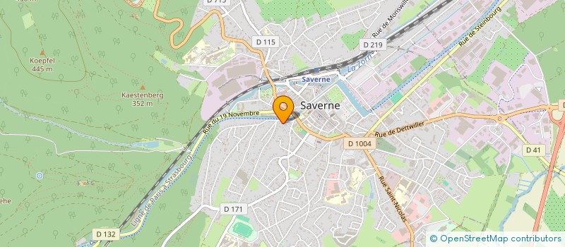 localisation de l'entreprise SCI ODS  SAVERNE