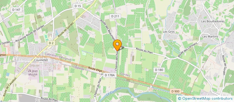 localisation de l'entreprise SCI ODYSSEE  CABRIERES-D'AVIGNON