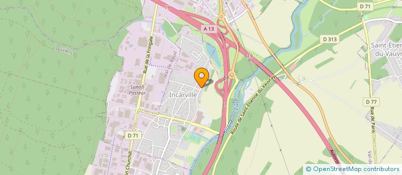 localisation de l'entreprise SCI ODYSSEE  INCARVILLE