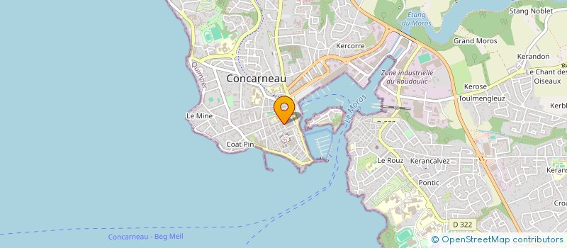 localisation de l'entreprise SCI ODYSSEE  CONCARNEAU