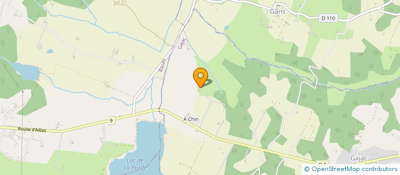 localisation de l'entreprise SCI ODYSSEE  GAJAC