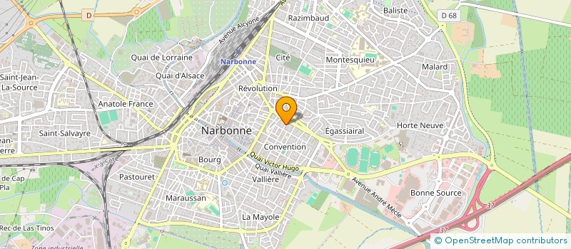 localisation de l'entreprise SCI ODYSSEE à NARBONNE