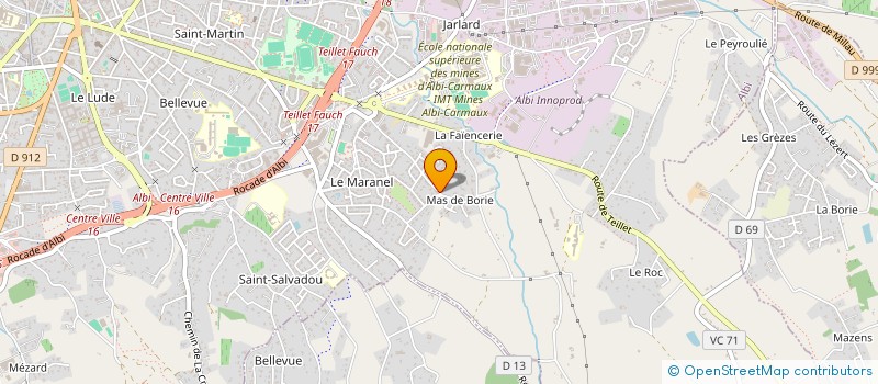 localisation de l'entreprise SCI ODYSSEE à ALBI
