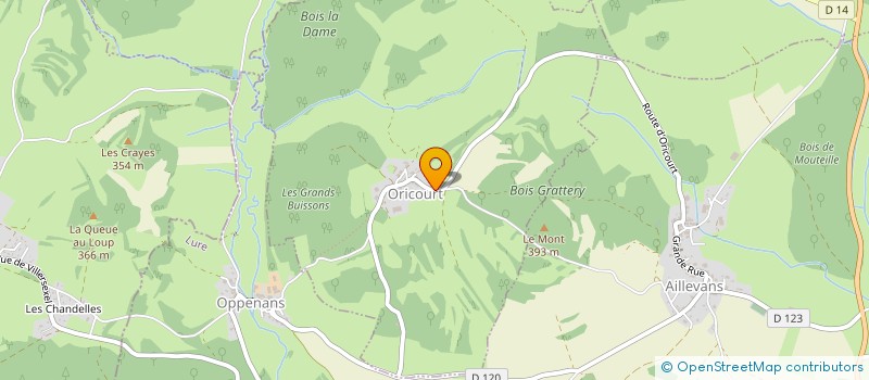 localisation de l'entreprise SCI ODYSSEE  ORICOURT