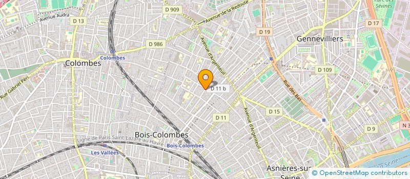 localisation de l'entreprise SCI ODYSSEE MB à BOIS COLOMBES