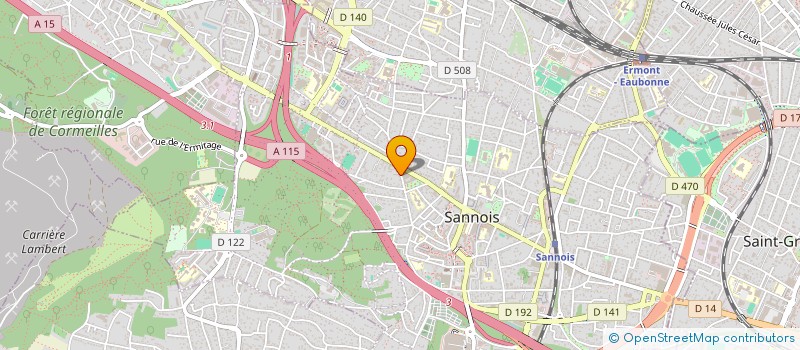 localisation de l'entreprise SCI ODYSSEO  SANNOIS