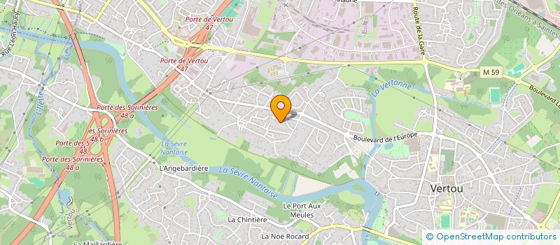 localisation de l'entreprise SCI ODYSSEUS  VERTOU