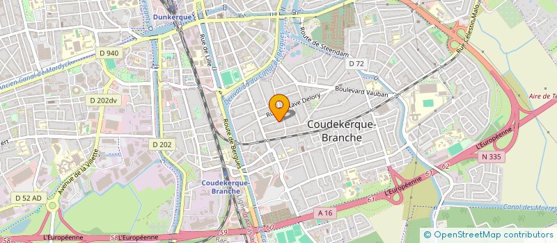 localisation de l'entreprise SCI ODYSSEY  COUDEKERQUE-BRANCHE