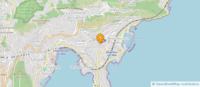 localisation de l'entreprise SCI OEA à BEAULIEU-SUR-MER
