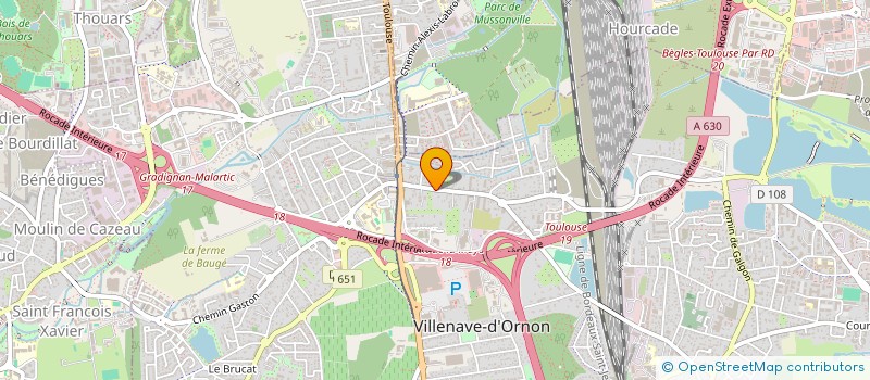 localisation de l'entreprise SCI OF  VILLENAVE-D'ORNON