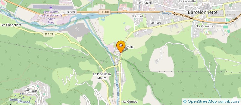 localisation de l'entreprise SCI OF & ON à BARCELONNETTE