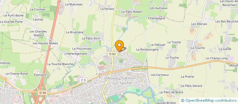 localisation de l'entreprise SCI OF SCENTS à NOYAL-CHATILLON-SUR-SEICHE