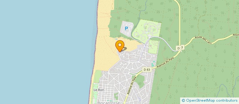 localisation de l'entreprise SCI OFF THE WALL  BISCARROSSE