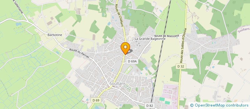 localisation de l'entreprise SCI OFFICE NOTARIALE DE SOULLANS à SOULLANS