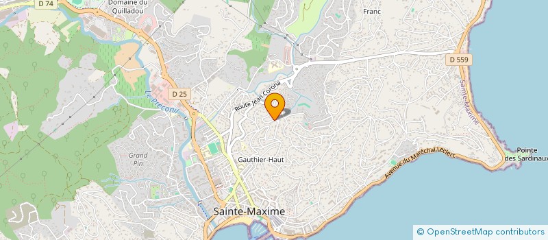 localisation de l'entreprise SCI OFFREY IMMOBILIER à SAINTE-MAXIME