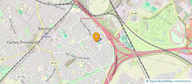 localisation de l'entreprise SCI OFINAP  RONCHIN