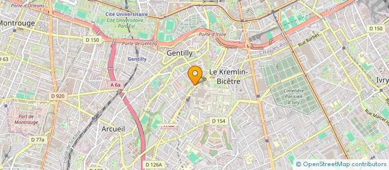 localisation de l'entreprise SCI OFLA  GENTILLY