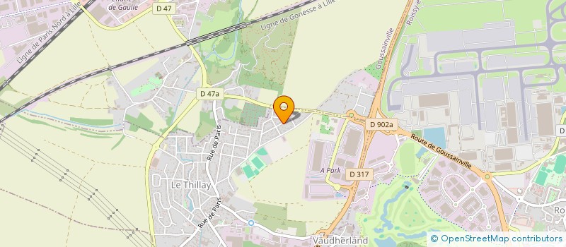 localisation de l'entreprise SCI OGC  LE THILLAY