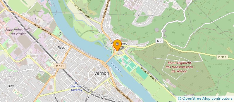 localisation de l'entreprise SCI OGEREAU-LA FORGIERE  VERNON