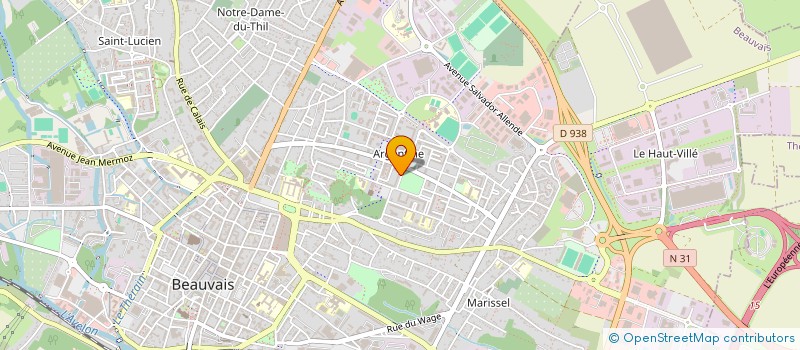 localisation de l'entreprise SCI OGET ET LEFEVRE  BEAUVAIS