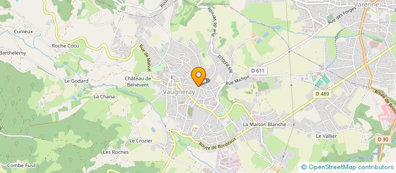 localisation de l'entreprise SCI OGIER  VAUGNERAY