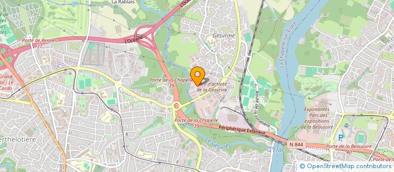 localisation de l'entreprise SCI OGM  LA CHAPELLE-SUR-ERDRE