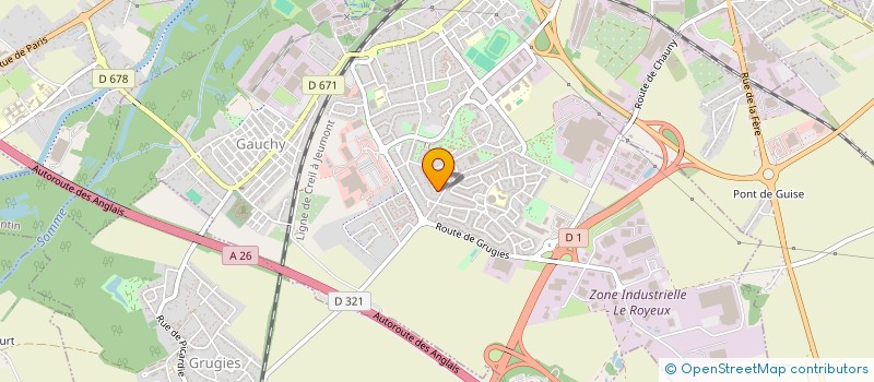 localisation de l'entreprise SCI OGPF à GAUCHY