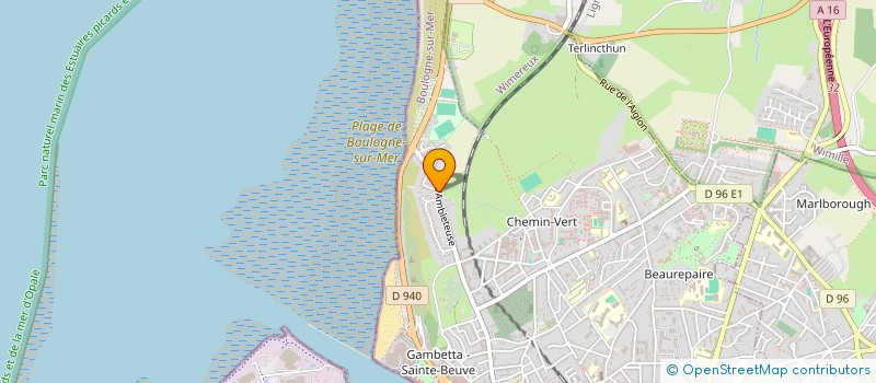 localisation de l'entreprise SCI OGPM  BOULOGNE-SUR-MER