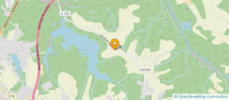 localisation de l'entreprise SCI OGS  SAINT-MARTIN-DE-SEIGNANX