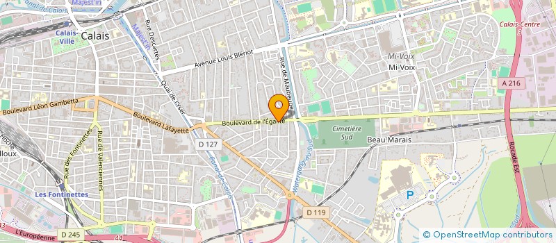 localisation de l'entreprise SCI OGUSTE  CALAIS