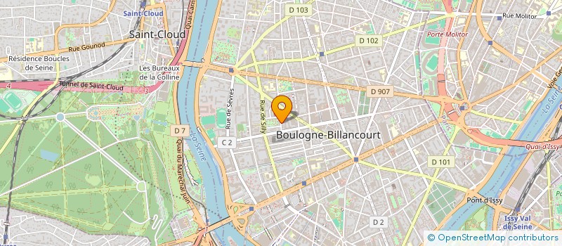 localisation de l'entreprise SCI OH à BOULOGNE-BILLANCOURT