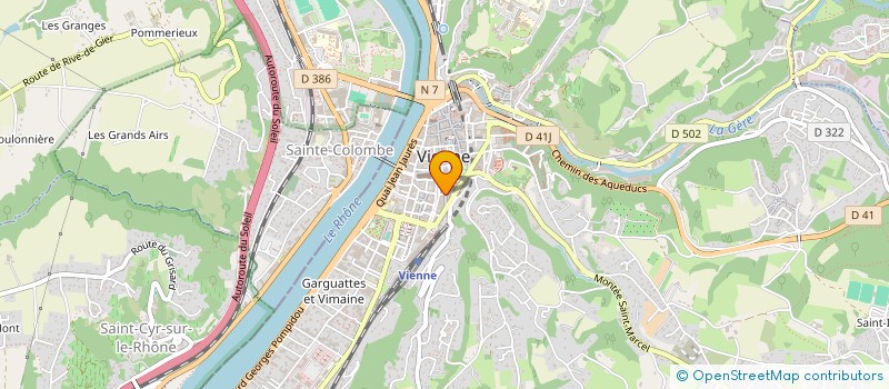 localisation de l'entreprise SCI OH JEME  VIENNE