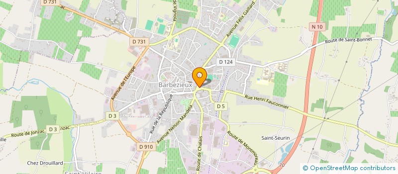 localisation de l'entreprise SCI OH MARCEL  BARBEZIEUX-SAINT-HILAIRE