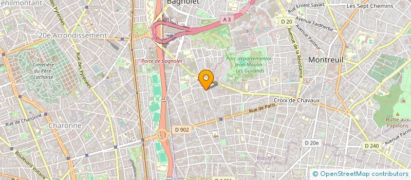 localisation de l'entreprise SCI OHAYON ROBESPIERRE à BAGNOLET