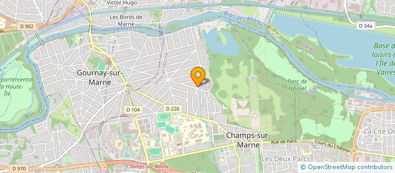 localisation de l'entreprise SCI OHDSK  CHAMPS-SUR-MARNE