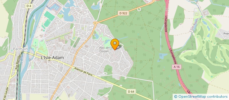 localisation de l'entreprise SCI OHIO  L'ISLE-ADAM