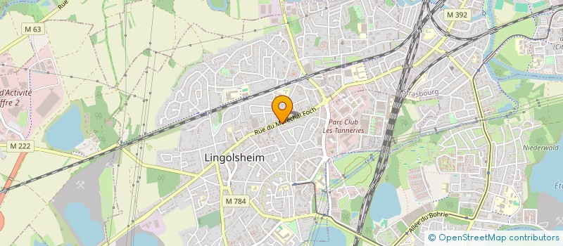 localisation de l'entreprise SCI OHL  LINGOLSHEIM