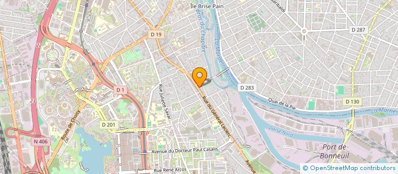 localisation de l'entreprise SCI OHM à CRETEIL