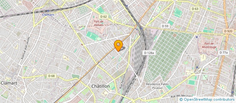 localisation de l'entreprise SCI OIKIA  CHATILLON