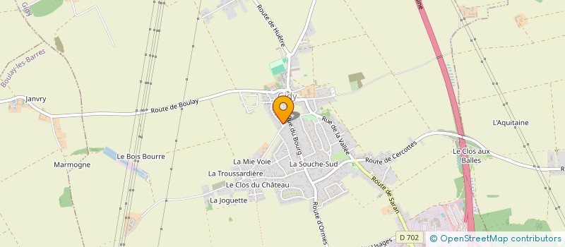 localisation de l'entreprise SCI OIKO à GIDY