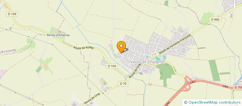 localisation de l'entreprise SCI OIKOS  VAROIS-ET-CHAIGNOT