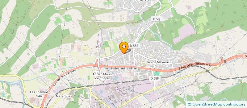 localisation de l'entreprise SCI OIKOS  MEYREUIL