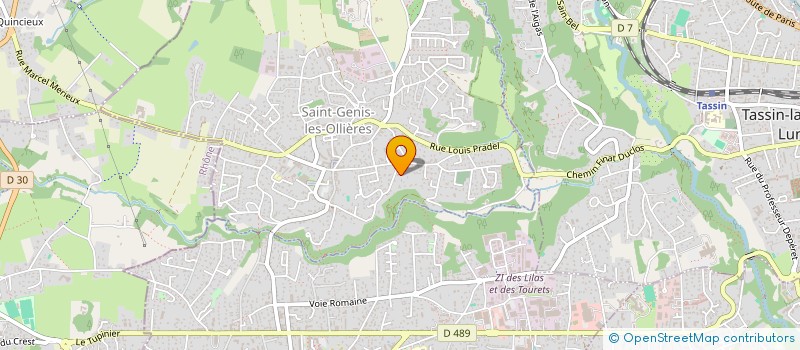localisation de l'entreprise SCI OIKOS  SAINT-GENIS-LES-OLLIERES