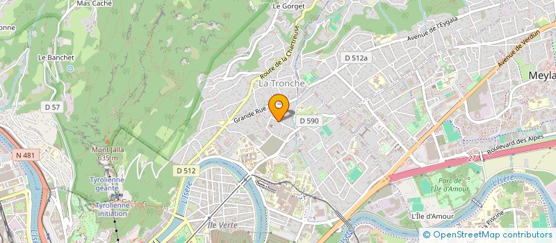 localisation de l'entreprise SCI OISAE  LA TRONCHE