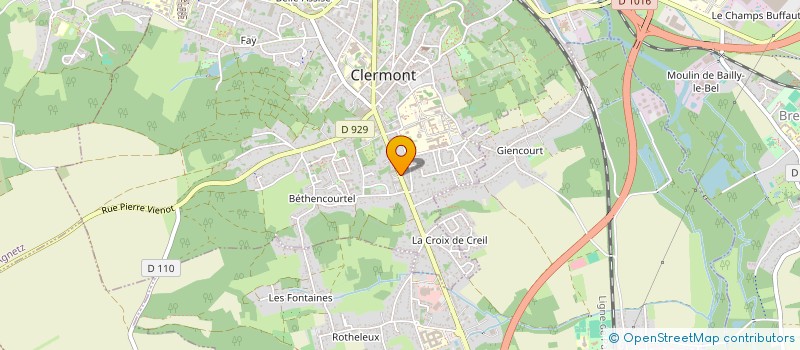 localisation de l'entreprise SCI OISE INVESTISSEMENTS  CLERMONT